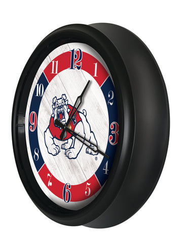 Fresno State Bulldogs Logo LED Clock | LED Outdoor Clock