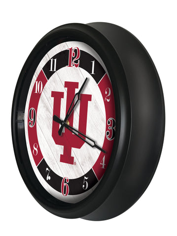 Indiana Hoosiers Logo LED Clock | LED Outdoor Clock