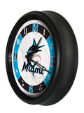 Miami Marlins Logo LED Clock | MLB LED Outdoor Clock