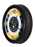 Milwaukee Brewers Logo LED Clock | MLB LED Outdoor Clock
