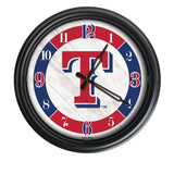 Texas Rangers Logo LED Clock | MLB LED Outdoor Clock