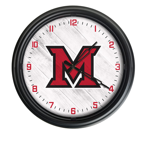 Miami of Ohio RedHawks Logo LED Clock | LED Outdoor Clock