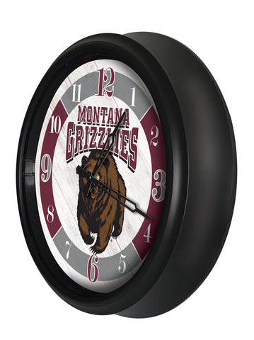 Montana Grizzlies Logo LED Clock | LED Outdoor Clock