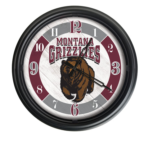 Montana Grizzlies Logo LED Clock | LED Outdoor Clock