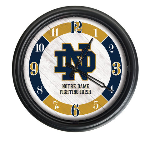 Notre Dame Block ND Logo LED Clock | LED Outdoor Clock