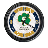 Notre Dame Shamrock Logo LED Clock | LED Outdoor Clock