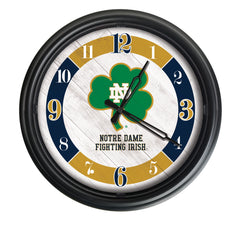 Notre Dame Shamrock Logo LED Clock | LED Outdoor Clock