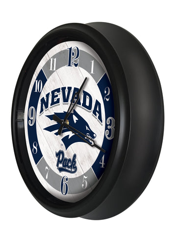 Nevada Wolf Pack Logo LED Clock | LED Outdoor Clock