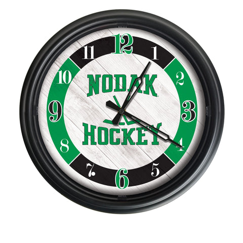 North Dakota Nodak Hockey Logo LED Clock | LED Outdoor Clock