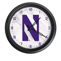 Northwestern University Wildcats&nbsp;Officially Licensed Logo Indoor - Outdoor LED Wall Clock