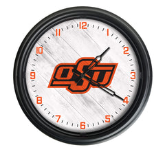 Oklahoma State University Cowboys&nbsp;Officially Licensed Logo Indoor - Outdoor LED Wall Clock