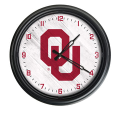 University of Oklahoma Sooners Officially Licensed Logo Indoor - Outdoor LED Wall Clock