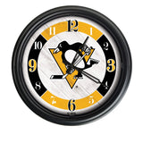 Pittsburgh Penguins Logo LED Clock | LED Outdoor Clock