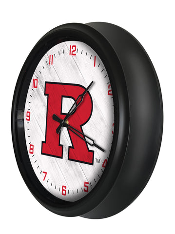 Rutgers Scarlet Knights Logo LED Clock | LED Outdoor Clock