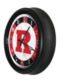 Rutgers Scarlet Knights Logo LED Clock | LED Outdoor Clock