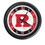 Rutgers Scarlet Knights Logo LED Clock | LED Outdoor Clock