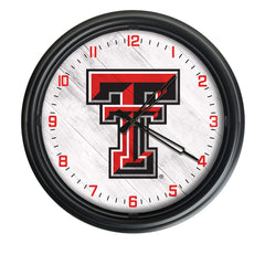 Texas Tech University Red Raiders&nbsp;Officially Licensed Logo Indoor - Outdoor LED Wall Clock