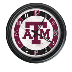 Texas A&amp;M Aggies&nbsp;Officially Licensed Logo Indoor - Outdoor LED Wall Clock