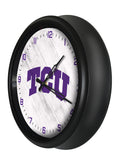 Texas Christian Horned Frogs Logo LED Clock | LED Outdoor Clock