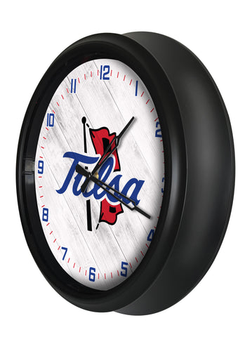 Tulsa Golden Hurricanes Logo LED Clock | LED Outdoor Clock