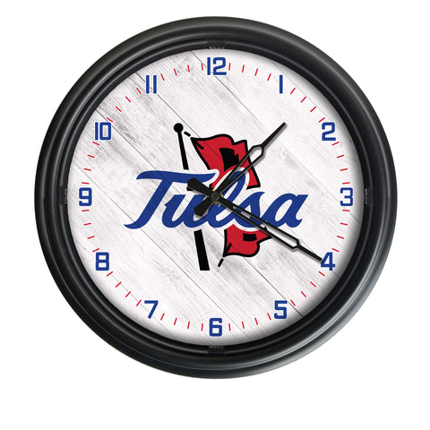 Tulsa Golden Hurricanes Logo LED Clock | LED Outdoor Clock