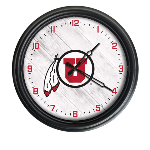 Utah Utes Logo LED Clock | LED Outdoor Clock