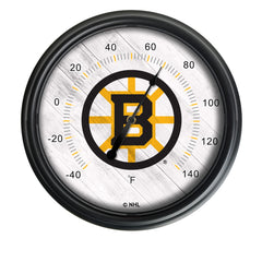 Boston Bruins&nbsp;Officially Licensed Logo Indoor - Outdoor LED Thermometer