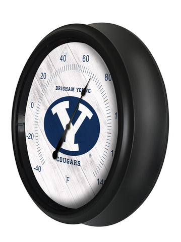 Brigham Young University Logo LED Thermometer | LED Outdoor Thermometer