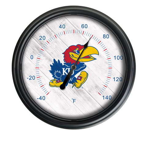 University of Kansas Logo LED Thermometer | LED Outdoor Thermometer