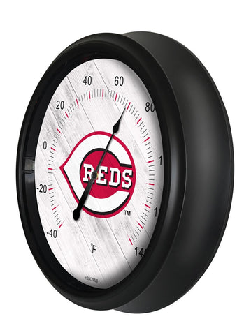 Cincinnati Reds Logo LED Thermometer | MLB LED Outdoor Thermometer