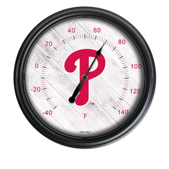 Philadelphia Phillies Logo LED Thermometer | MLB LED Outdoor Thermometer