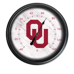 Oklahoma University Officially Licensed Logo Indoor - Outdoor LED Thermometer