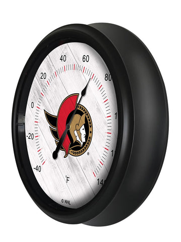 Ottawa Senators Logo LED Thermometer | LED Outdoor Thermometer