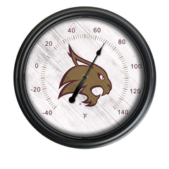 Texas State University Officially Licensed Logo Indoor - Outdoor LED Thermometer