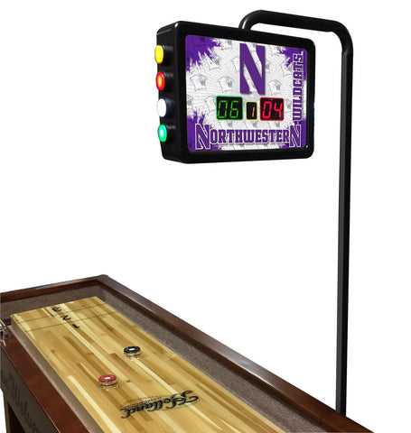 Northwestern Wildcats Electronic Shuffleboard Table Scoreboard