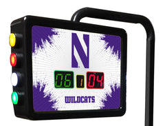 Northwestern University Wildcats Logo Electronic Shuffleboard Table Scoring Unit