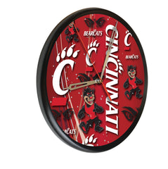 Cincinnati Bear Cats Printed Wood Clock