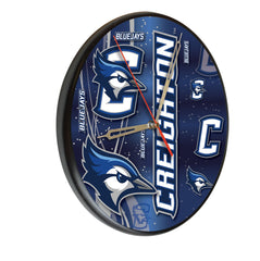Creighton Blue Jays Printed Wood Clock