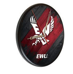 Eastern Washington Eagles Printed Wood Clock