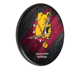 Ferris State Bulldogs Printed Wood Clock