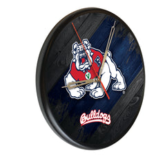 Fresno State University Bulldogs Printed Wood Clock