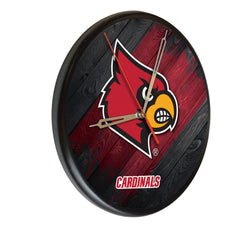 Louisville Cardinals Printed Wood Clock
