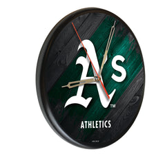 Oakland Athletics Printed Wood Clock