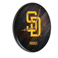 San Diego Padres Logo Printed Wood Clock | MLB Wooden Clock