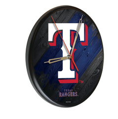 Texas Rangers Printed Wood Clock | MLB Wood Clock