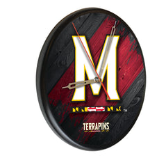 Maryland Terrapins Printed Wood Clock