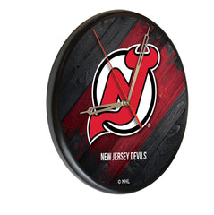 New Jersey Devils Printed Wood Clock