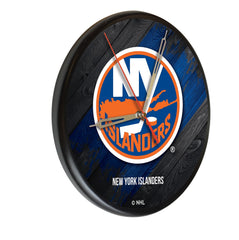New York Islanders Printed Wood Clock