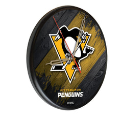 Pittsburgh Penguins Printed Wood Clock