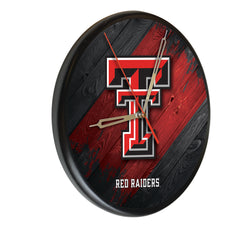 Texas Tech Red Raiders Printed Wood Clock